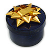 Glitter Blue Bow Ring Jewellery Box