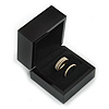 Luxury Wooden Black Gloss Wedding Double Ring/ Stud Earrings Box (Rings are not included)