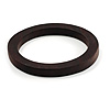 Tribal Round Wood Bangle (Dark Brown)