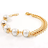 Virgin Gold Glass Pearl Bracelet