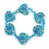 Children's Blue Acrylic 'Heart' Bracelet - Adjustable