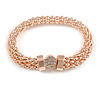 Stylish Mesh with Crystal Button Magnetic Bracelet - 19cm Long