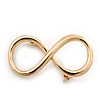 Gold Plated 'Infinity' Brooch - 40mm Width