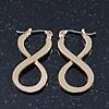 Gold Plated 'Infinity' Drop Earrings - 25mm Length