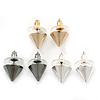 3 Pairs Gold, Silver And Black Stud Earring Set - 10mm Diameter