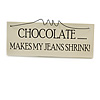Funny Chocolate Food Diet Good Mood Quote Wooden Novelty Plaque Sign Gift Ideas