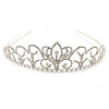 Statement Bridal/ Wedding/ Prom Rhodium Plated Austrian Crystal Tiara