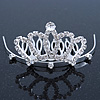 Fairy Princess Bridal/ Wedding/ Prom/ Party Rhodium Plated Swarovski Crystal Mini Hair Comb Tiara - 70mm