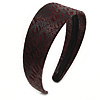 Wide Brown Textured Suede Style Alice/ Hair Band/ HeadBand