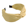 Pastel Yellow Sateen Fabric Wide Chunky Flex HeadBand/ Head Band