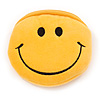 Smiling Face Bright Yellow Fabric Coin Purse/ Bag Charm for Kids - 10.5cm Width