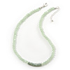 Light Green Mountain Crystal and Swarovski Elements Choker Necklace - 36cm Length (5cm extension)