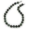 14mm Kambaba Jasper Round Semi-Precious Stone Necklace - 46cm L