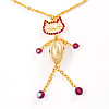 Gold Kitty Fashion Pendant