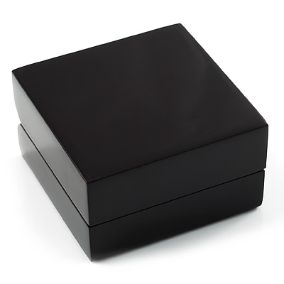 Black Wooden Presentation Box for Earrings - main view