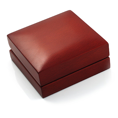 Genuine Beech Wood Jewellery Presentation Box (Earrings, Pendant) - main view