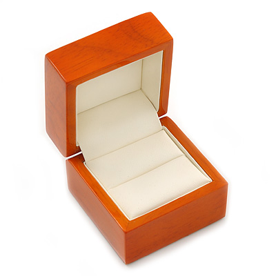 Luxury Wooden Antique Pine Ring Box - main view