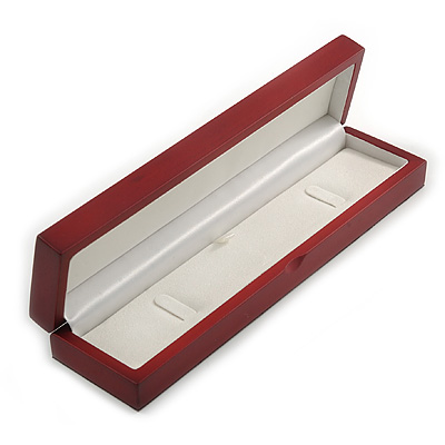 Luxury Red Cherry Stylish Matte Wooden Style Box for Bracelets/ Pendants