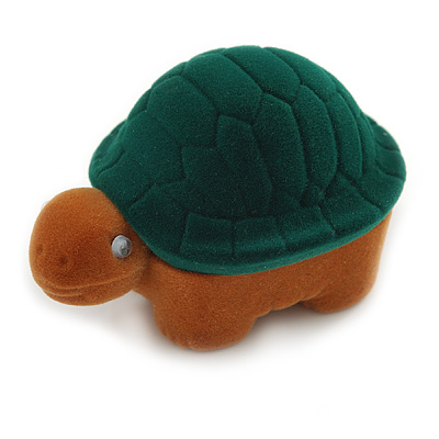 Small Happy Turtle Box for Rings/ Stud Earrings/ Small Brooches - main view