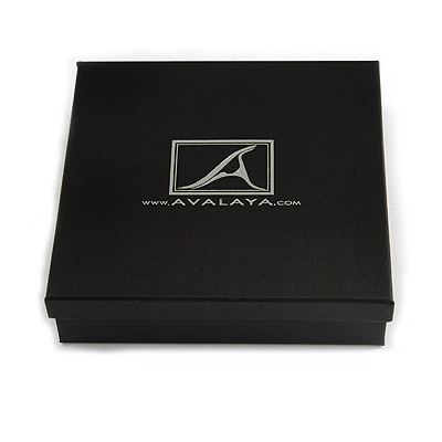 Black Basic Card AVALAYA Pendant/ Jewellery Set/ Necklace/ Hair Accessories/ Bracelet Box - main view