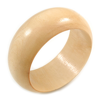 Natural Wood Bangle Bracelet - Medium - up to 18cm L(Possible Natural Irregularities)