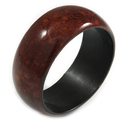 Brown Wood Bangle Bracelet(Possible Natural Irregularities) - Medium - main view