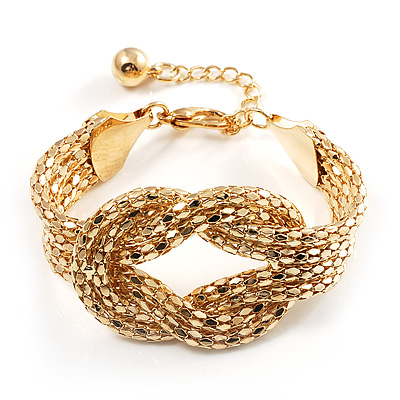 Stunning  Knot Bracelet (Gold Tone) - main view