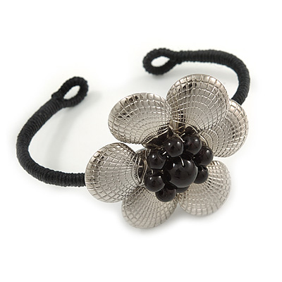 Romantic Floral Cuff Bracelet - Adjustable - main view