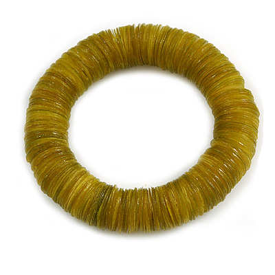Gooseberry Green Shell Flex Bracelet - 17cm L - Medium