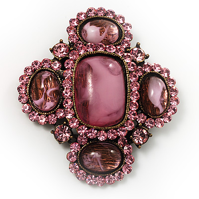 Precious Heirloom Brooch (Pink)