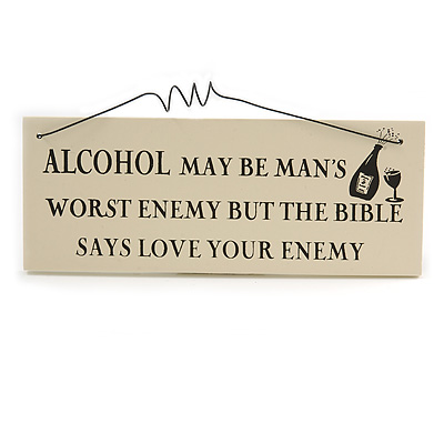 Alcohol Wine Party Good Mood Drink Quote Wooden Novelty Plaque Sign Gift - main view