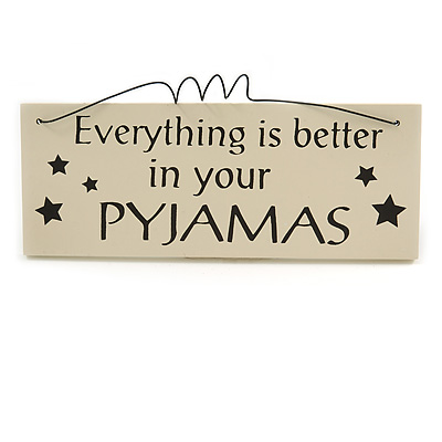 Funny Home, BEDROOM, PYJAMAS, PARTY, GOOD MOOD, LAZY, Family Quote Wooden Novelty Plaque Sign Gift Ideas - main view