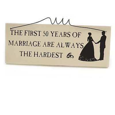 Funny Relationship Family Husband Wife Home Marriage Bossy Quote Wooden Novelty Plaque Sign - main view
