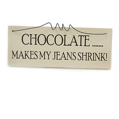 Funny Chocolate Food Diet Good Mood Quote Wooden Novelty Plaque Sign Gift Ideas - main view
