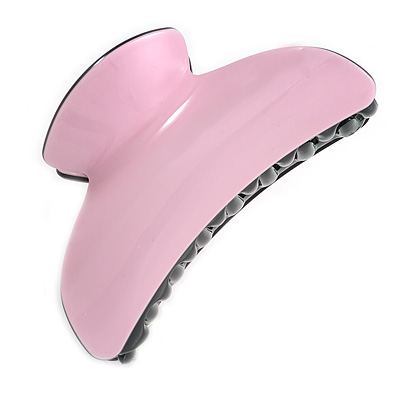 Large Pastel Pink Acrylic Hair Claw/ Hair Clamp - 9cm Across - main view