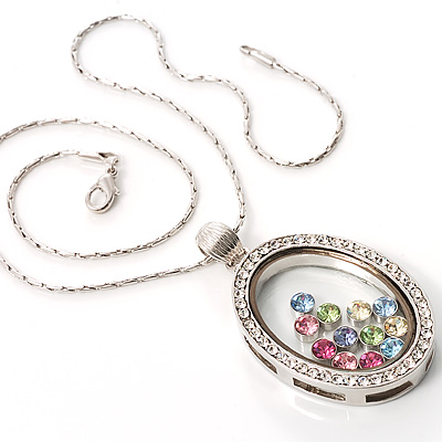 Silver Oval Medallion Pendant - main view