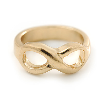 Gold Plated Infinity Knuckle Ring - main view