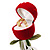 Red Rose Gift Box for Small Rings (with white ribbons) - view 5