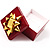 Glitter Burgundy Bow Ring Jewellery Box - view 4