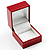 Ornamented Burgundy Ring Jewellery Box - view 2