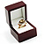 Luxury Wooden Style Mahogany Ring Box - view 7