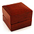 Luxury Wooden Light Brown Mahogany Ring Box - view 3