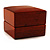 Luxury Wooden Light Brown Mahogany Ring Box - view 5