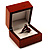 Luxury Wooden Light Brown Mahogany Ring Box - view 4