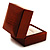 Luxury Wooden Light Brown Mahogany Ring Box - view 7