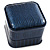 Dark Blue Snake Leather Style Box for Rings - view 5