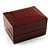Luxury Wooden Dark Brown Mahogany Wedding Ring Box - view 2
