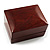 Luxury Wooden Dark Brown Mahogany Wedding Ring Box - view 4