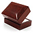 Luxury Wooden Dark Brown Mahogany Wedding Ring Box - view 3