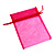 Organza Drawstring Pouch 15x20cm - Deep Pink